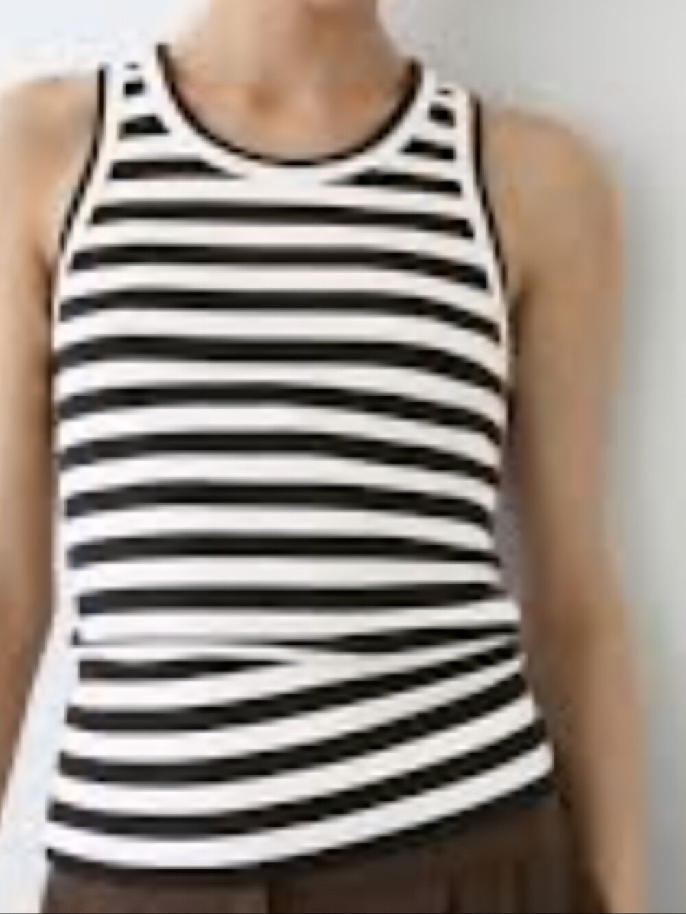 Massimo Dutti Striped Ribbed Tank Top Size XS